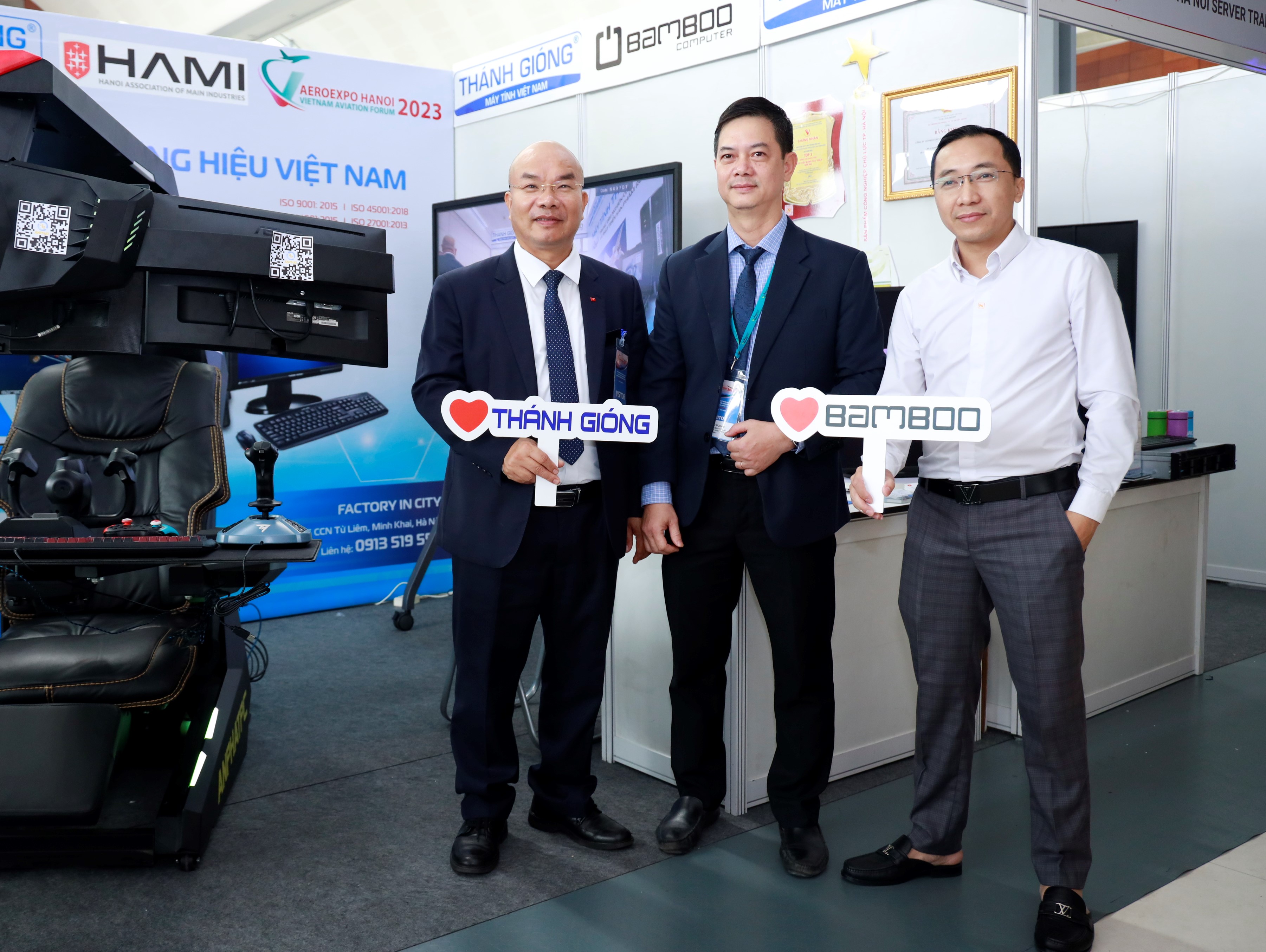 CÔNG TY MÁY TÍNH THÁNH GIÓNG THAM GIA TRIỂN LÃM QUỐC TẾ HÀNG KHÔNG TẠI HÀ NỘI (AEROEXPO) 2023