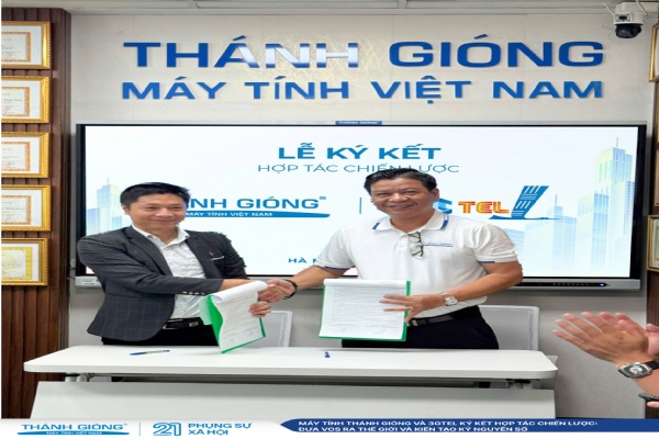 MÁY TÍNH THÁNH GIÓNG VÀ 3GTEL KÝ KẾT HỢP TÁC CHIẾN LƯỢC: ĐƯA VOS RA THẾ GIỚI VÀ KIẾN TẠO KỶ NGUYÊN SỐ